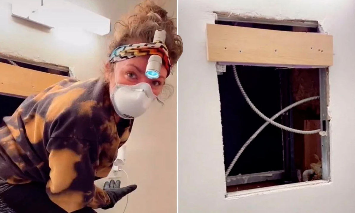 "Это знак жизни": женщина нашла за зеркалом потайную трехкомнатную квартиру (видео)