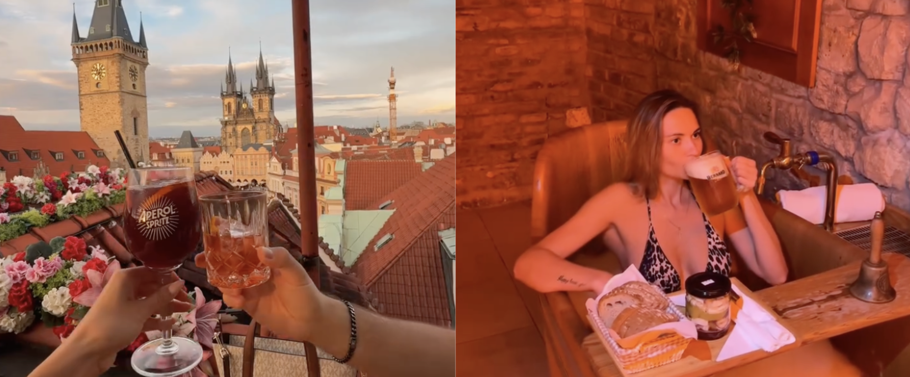 Можно принимать пивные ванны: украинка показала 10 небанальных локаций Праги (видео)
