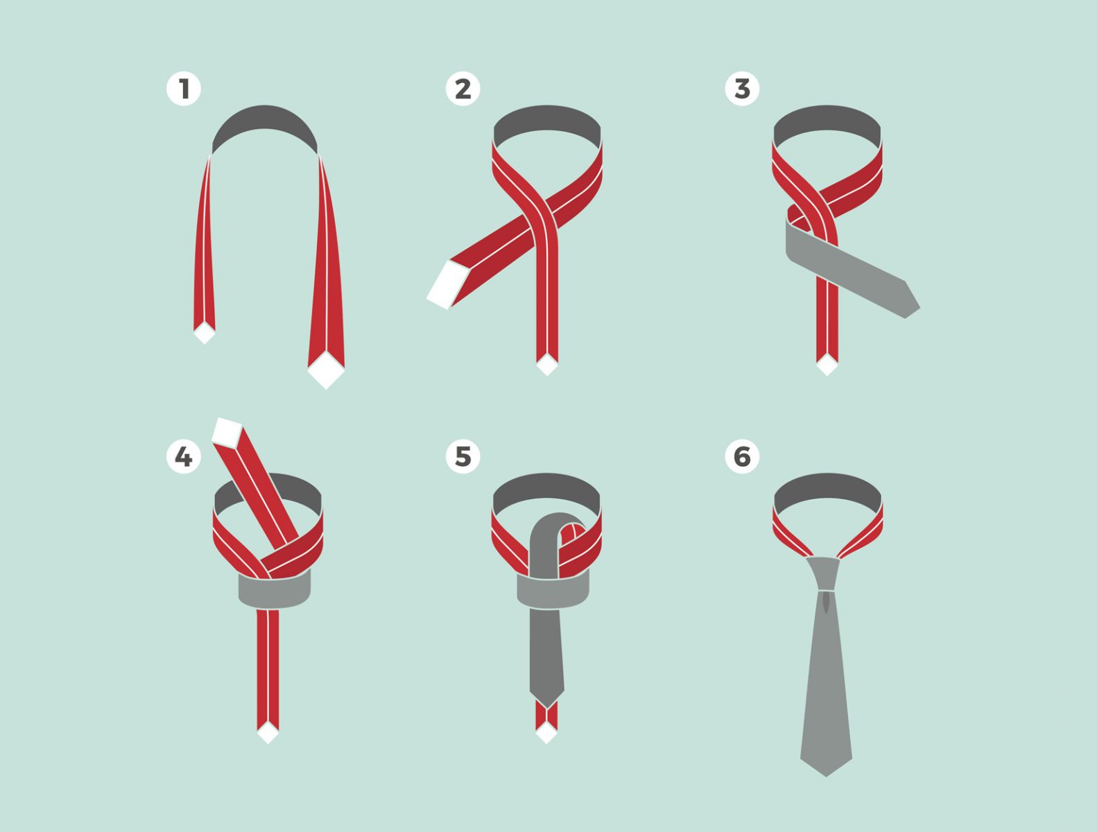 Завязываем галстук правильно: пошаговая инструкция с фото