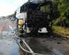 В Крыму сгорел автобус, перевозивший 41 человека