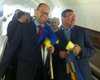 Яценюк и Луценко агитировали за евроинтеграцию в киевском метро