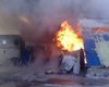 В Луганске горит гофротарный комбинат