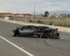 Дорогой суперкар Lamborghini разбили в нелегальной уличной гонке (видео)