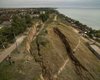 Огромный оползень под Одессой показали с высоты птичьего полета