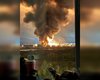 В Санкт-Петербурге дроны поразили нефтетопливный порт и датацентр "Вконтакте": вспыхнул сильный пожар (видео)