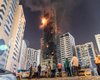 В ОАЭ сгорел 48-этажный небоскреб: 12 человек пострадали