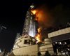 В Дубае пылает отель-небоскреб, горят десятки этажей