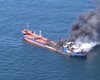 В Каспийском море горел российский танкер