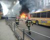 В центре Тернополя загорелся троллейбус