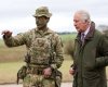 Король Карл III посетил обучение украинских военных в Великобритании (фото, видео)