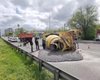 Бетономешалка перевернулась после ДТП в Киеве, водитель оказался пьян (видео)