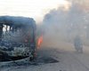 В Сирии якобы повстанцы сожгли автобусы, которые должны были вывезти гражданских
