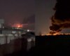 В оккупированном Луганске прогремели взрывы: дроны атаковали местную нефтебазу (видео)
