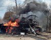 На Полтавщине уничтожена колонна российской военной техники, в том числе танки