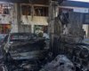 Росіяни вдарили по АЗС у Києві, коли там були люди: спалахнула пожежа, є поранені (відео)