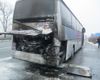На трассе Киев-Чоп загорелся автобус международного сообщения