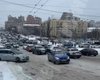 Транспортный коллапс в Киеве: из-за непогоды столица стала в пробках (видео)