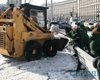 Перед инаугурацией в центре Киева снег расчистили ударными темпами