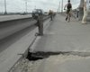 На мосту Патона уже больше десяти сквозных дыр  
