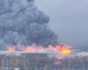 Наймасштабніша атака: у Санкт-Петербурзі горить величезний склад Ozon (фото, відео)