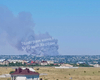 В Чернобаевке поднимается большой столб дыма после очередного удара ВСУ (видео)