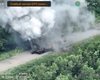 Дрон показав знищення російського танка під Бахмутом (фото)