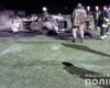 Прямо на поле базы ФК "Арсенал" Киев сожгли машину
