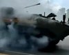 Новейшая российская БМП "Бумеранг" задымилась сразу после парада в Москве