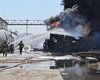 В Омске загорелись цистерны с нефтепродуктами: МЧС задействовало спецпоезда (видео)