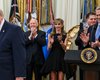 Жена миллиардера Делла поразила соцсети, появившись на встрече с Трампом (фото)