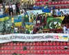 "Спасибо за поддержку Украины": болельщики "Полесья" посвятили баннер фанатам "Копенгагена" (фото)