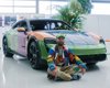 Электромобиль Porsche Taycan превратили в оригинальный арт-объект (фото)