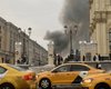 "Стоит запах серы": в Москве горит склад у площади Трех вокзалов (видео)