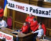 В парламенте исчез плакат "Рада гниє з Рибака"