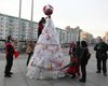В Киеве установили елку из целлофановых кульков 