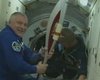 Новый экипаж МКС доставил Олимпийский факел на орбиту