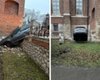 Нетрезвый украинец на Volkswagen протаранил средневековый костел в Кракове (фото)