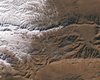 NASA опубликовало спутниковые снимки заснеженной Сахары