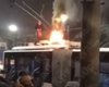 В Киеве загорелся троллейбус с пассажирами