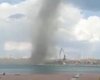 В Одесской области над морем пронесся мощный смерч (видео)