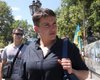 В Одессе неизвестные пытались забросать Савченко яйцами