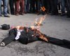 В Симферополе сожгли чучело Джемилева 