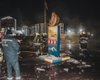 Под Киевом горела автомобильная заправка