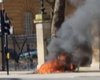 Взрыв и огонь: возле ворот Букингемского дворца вспыхнул пожар (видео)