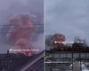 В Днепре прогремели сильные взрывы: в пригороде пылает здание, — соцсети (видео)