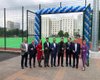 "Статус групп" за средства компании построил стадион, на котором Министр образования сыграл в футбол