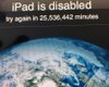 iPad заблокировался на 25,5 миллионов минут из-за трехлетнего ребенка