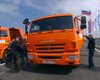Путин за рулем КамАЗа открыл Крымский мост