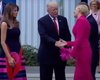 Жена президента Польши проигнорировало протянутую руку Трампа