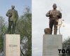 Надели ведро на голову. Под Одессой декоммунизировали памятник Ленину